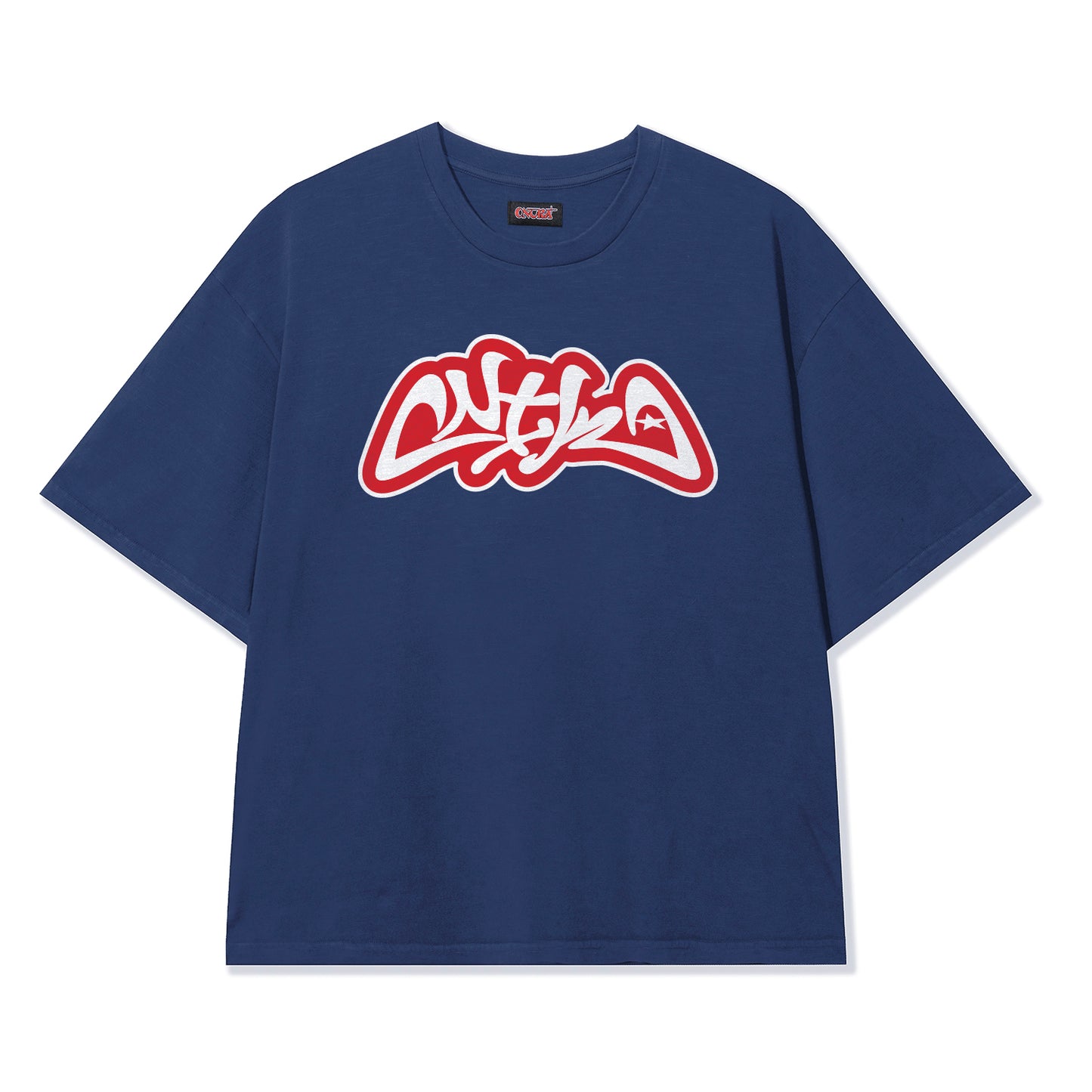 Graffiti Logo Premium T-Shirt (Navy)