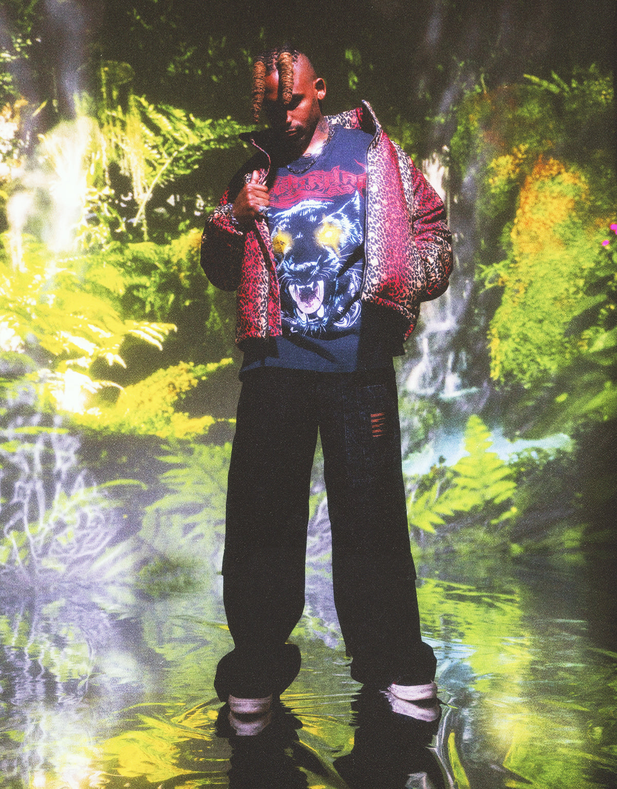Leopard Print Puffer Jacket