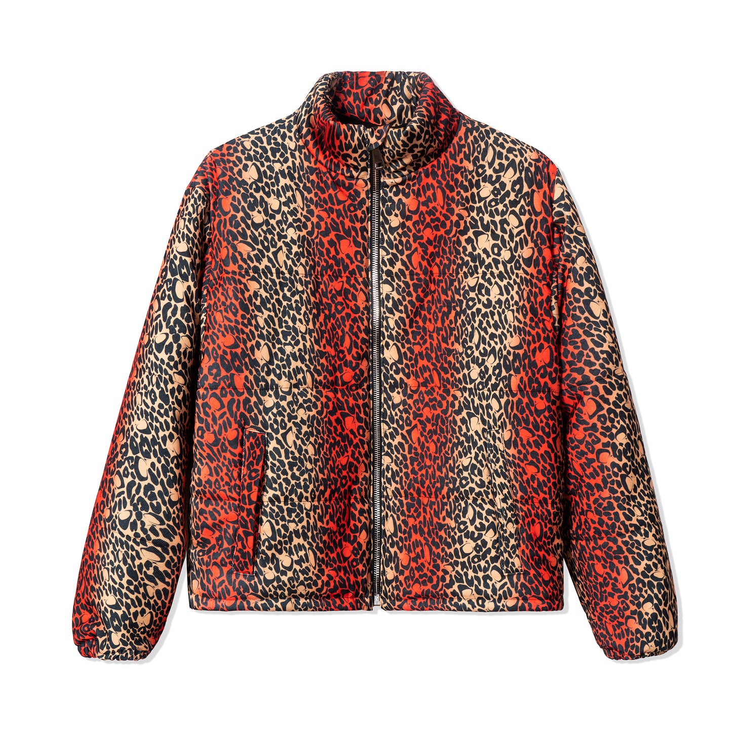 Leopard Print Puffer Jacket