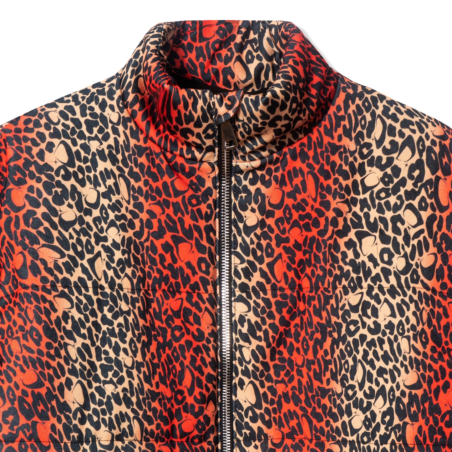 Leopard Print Puffer Jacket